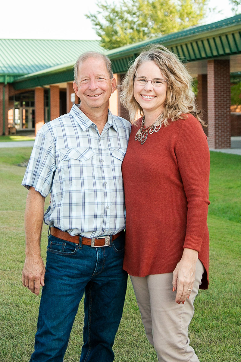 John Davis for Onslow  County Commissioner pictured with his wife, Jennifer.